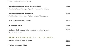 carte au gré des saisons